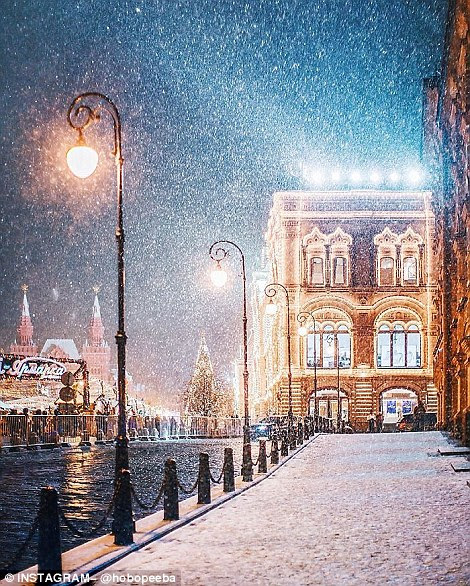 ロシア写真家が撮ったモスクワの冬夜 童話の世界のよう 中国網 日本語