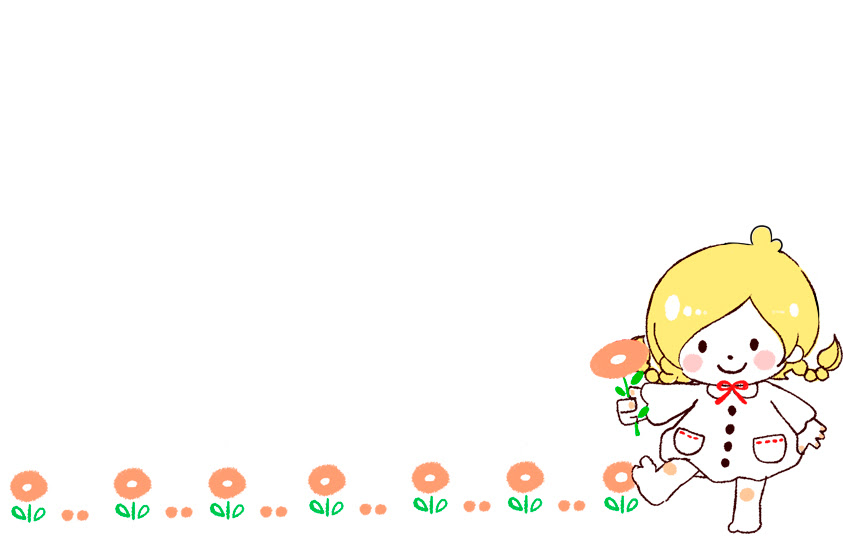 イラスト 絵本 花 女の子 はな イラスト無料素材のイラスト屋さん イラスト発注 イラストレーター募集も