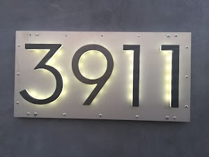 Solar Lighted House Address Signs