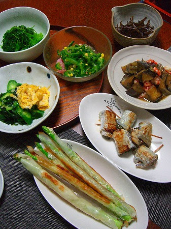 またまた太刀魚 太刀魚の梅じそ巻き焼とおつまみ色々 Dapur Cium