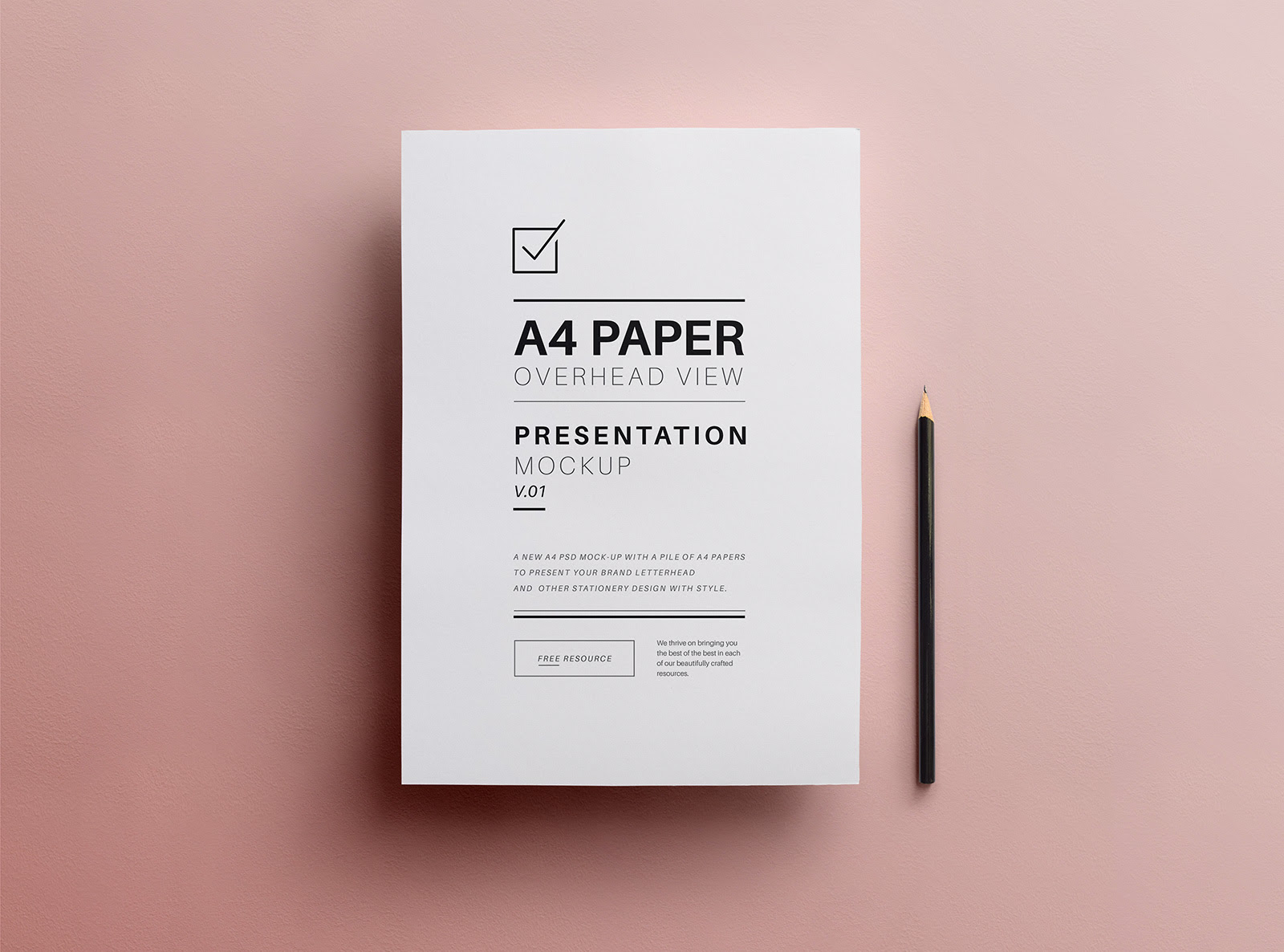 Download Free A4 Flyer Paper Mockup PSD - Good Mockups