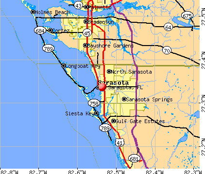 Map Florida Sarasota