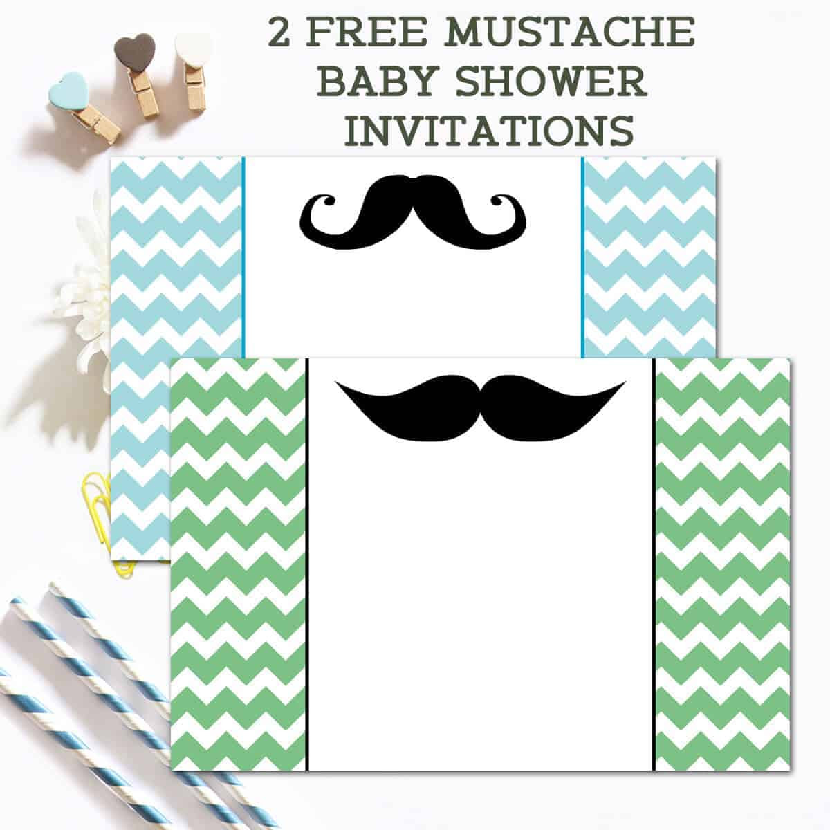 Free Mustache Baby Shower Invitations Ilona S Passion