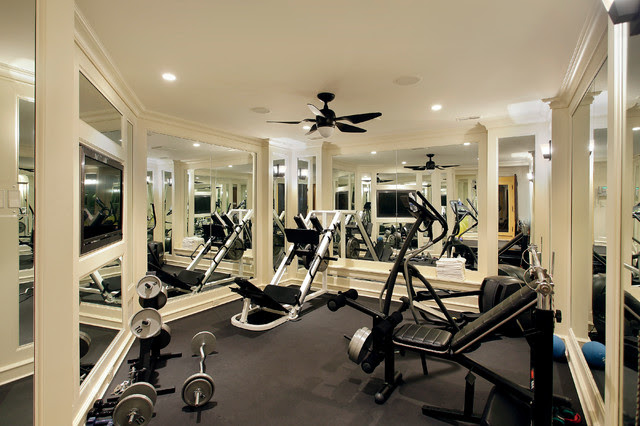 Winnetka Private Residence 1 - mediterranean - home gym - chicago ...