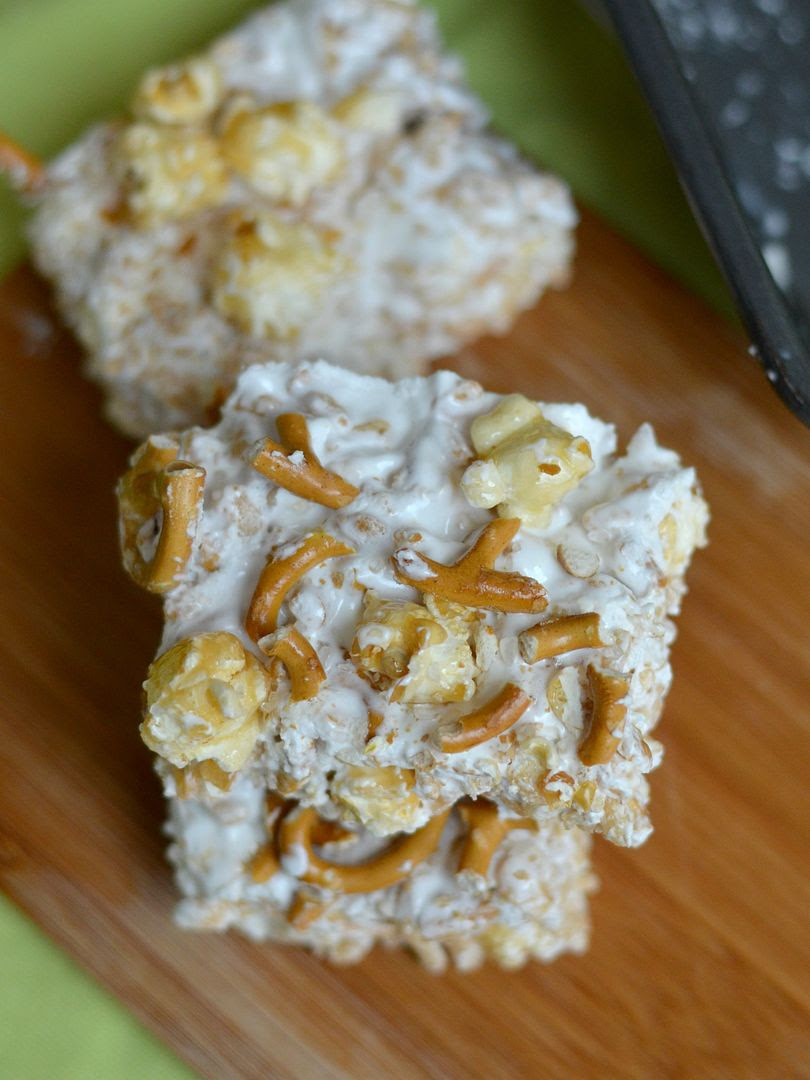 Sweet and Salty Marshmallow Squares