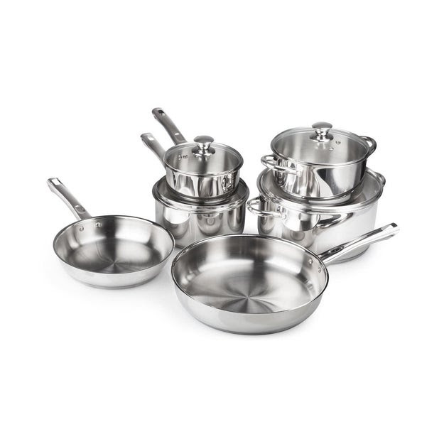 Winco 10-Piece Stainless Steel Cookware Set