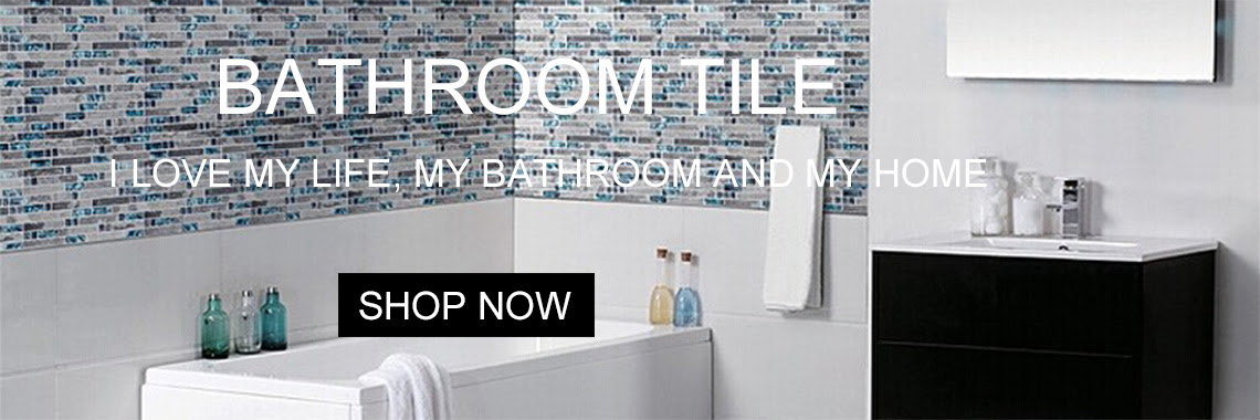 Sea Blue Glass Grey Marble Stone Mosaic