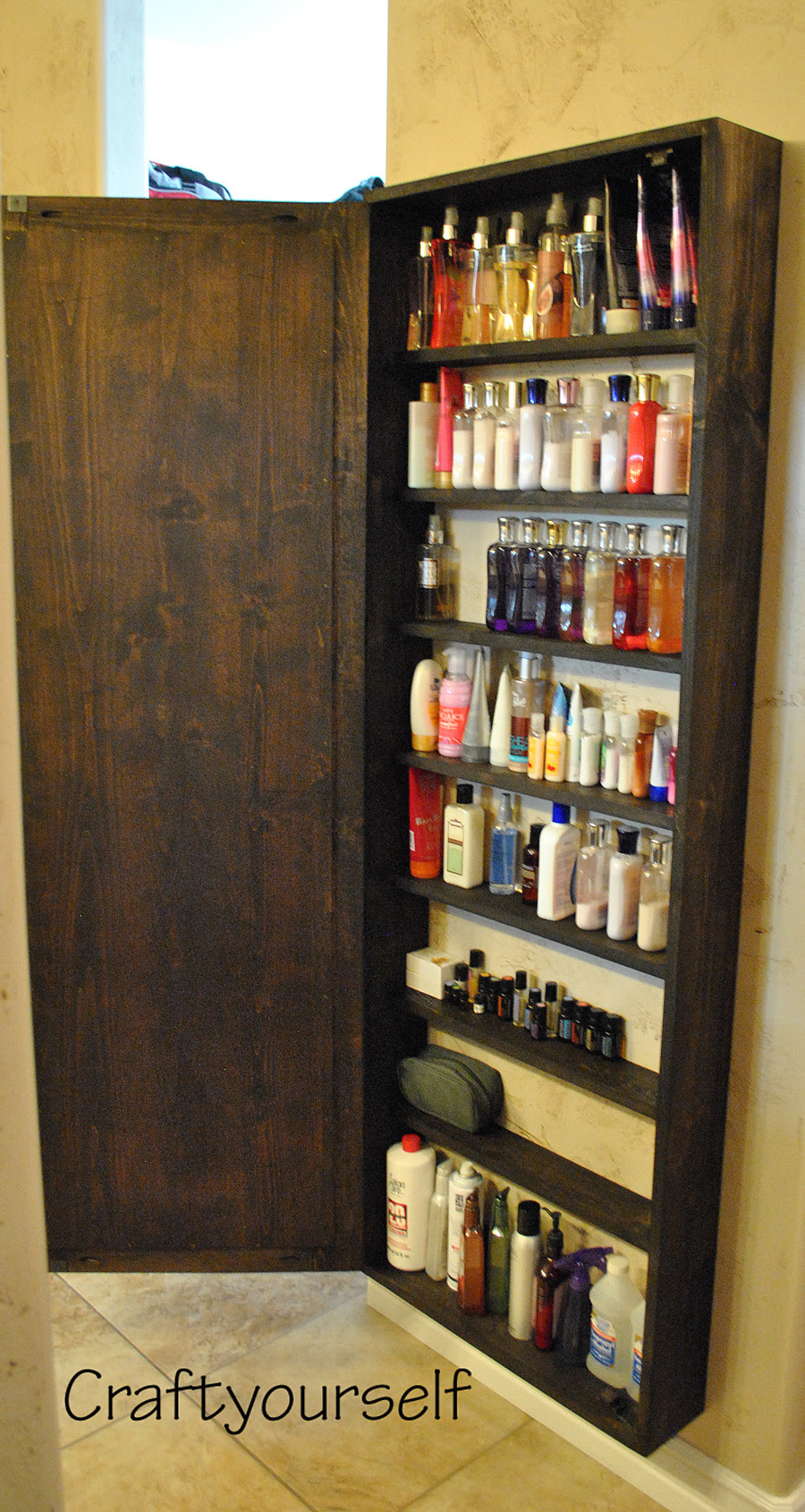 DIY Bathroom Cabinet With Mirror Craft