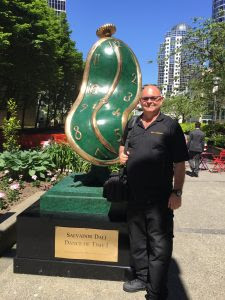 Dance of Time I, the bronze sculpture is more than two metres high