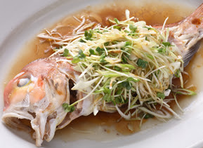 今月のおうちごはん 甘鯛のレンジ清蒸