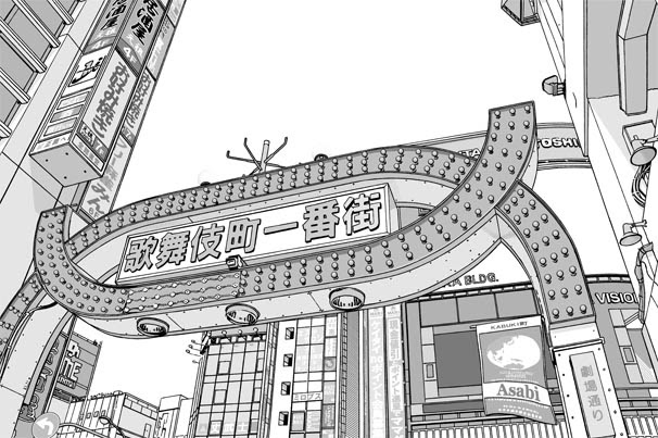 焼きそばが届いた 漫画背景