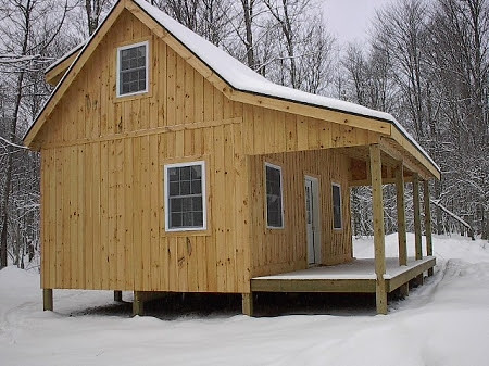 home cabin plans adirondack cabin plans 16 x24 with loft part number ...
