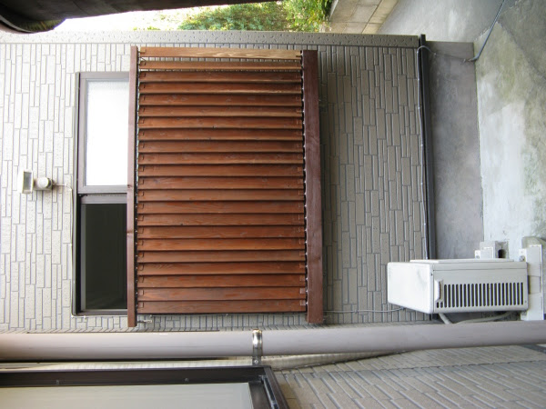 Diyで作った木製目隠し可動ルーバー オープニング