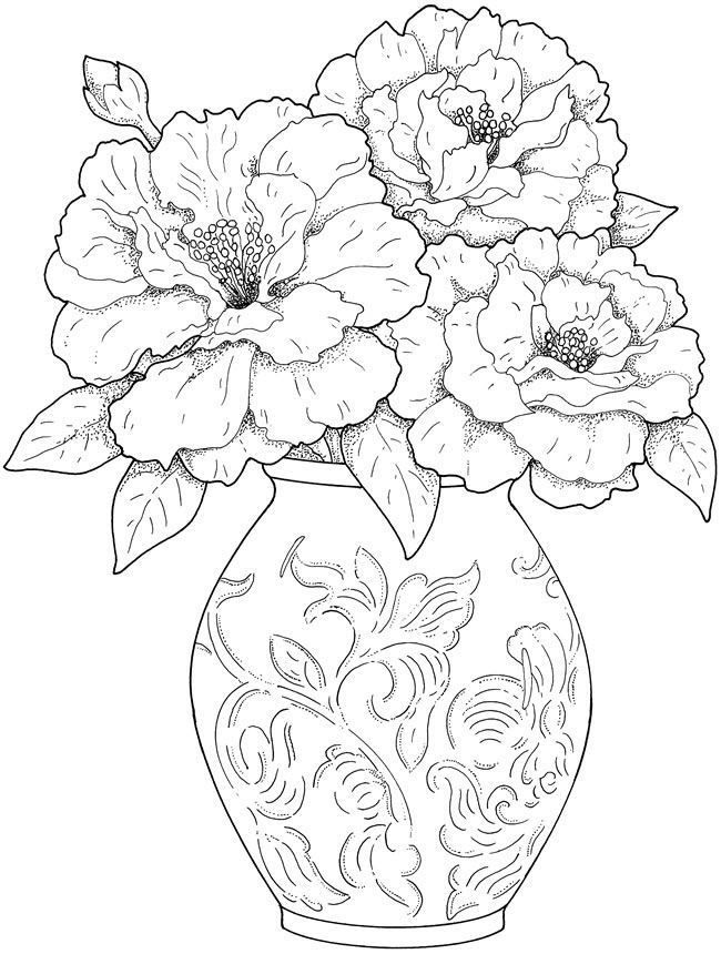  Flower Coloring Pages for Adults - Best Coloring Pages For Kids