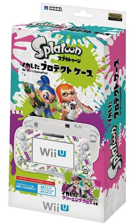 シオカラーズのクリーニングクロスつき スプラトゥーン イカしたプロテクトケース For Wii U Gamepad が発売に そうさめも