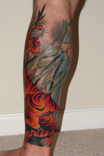  Leg Tattoo - Back