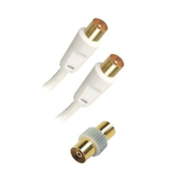 APM Cordon Tv Mâle / Mâle 9,52 Mm + Adaptateur Femelle 10,00 M Gold APM Cordon Tv Mâle / Mâle 9,52 Mm + Adaptateur Femelle 10,00 M Gold