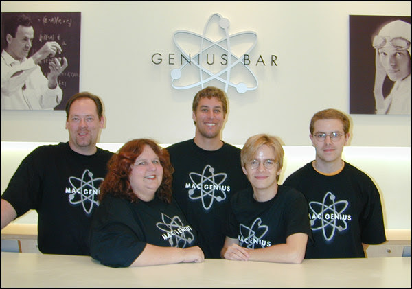 What a gaggle of smartly-dressed Geniuses!