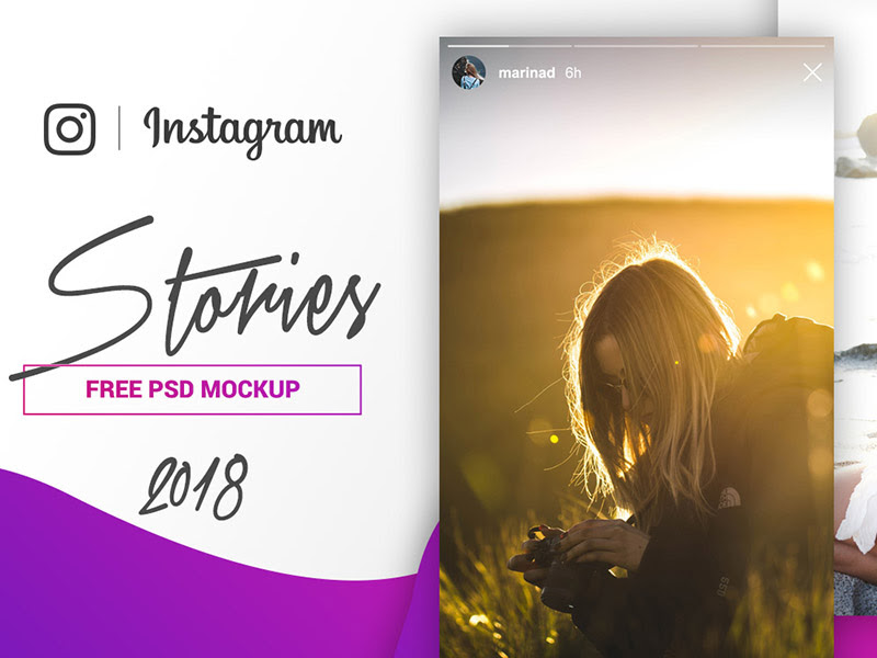 Download Instagram Stories Mockup PSD - Free Download