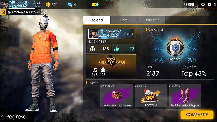 Mi Perfil Free Fire Amino