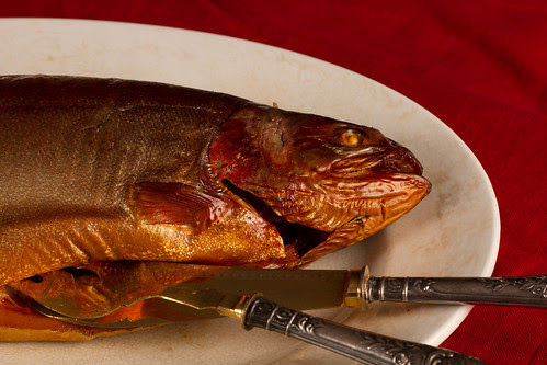  rather elegant and extremely simple for your next festive spread Easy entertaining: whole hot-smoked trout or salmon with caviar dressing
