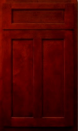 Shaker Cherry RTA maple cabinet, standard overlay, dovetail drawers, full extension soft close drawer glides.
