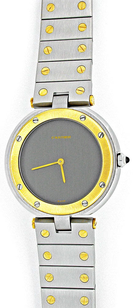 Foto 2, Orig.Cartier Santos Vendome Stahlgold Herren-Uhr Topuhr, U1826