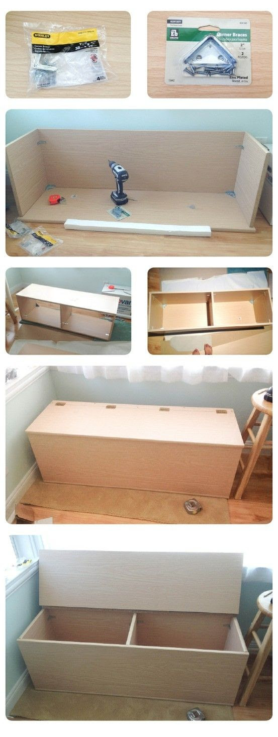 DIY+Storage+Bench | Craft Ideas | Pinterest