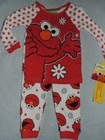 SESAME STREET ELMO RED LS PAJAMAS SIZE 12 18 24 MONTHS 3T 4T NEW!