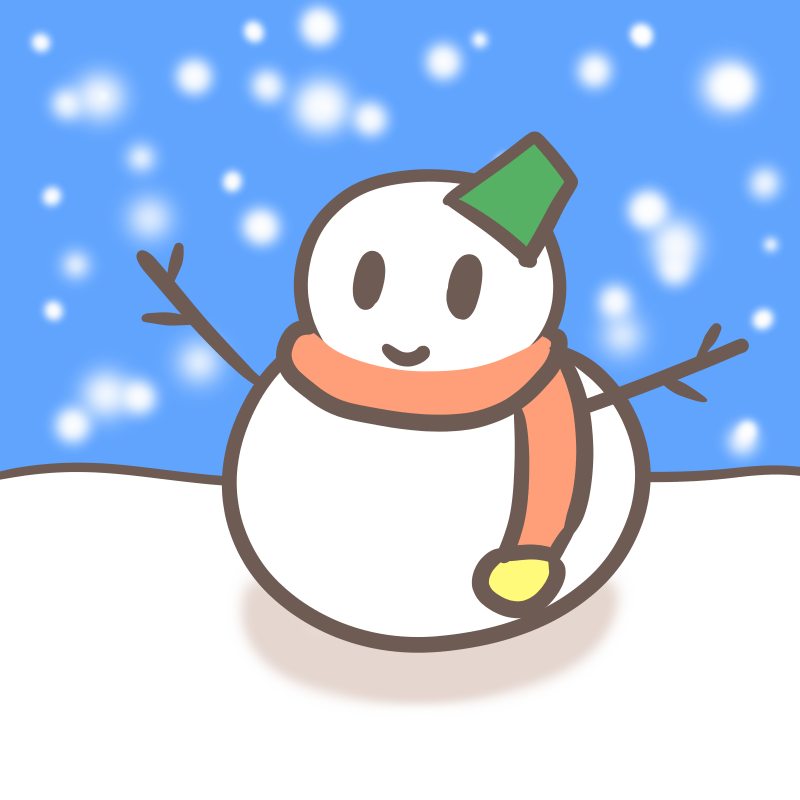 小学生にもオススメ ボールペンで超簡単な雪だるまのイラストの描き方 ぴぴ