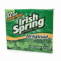 Irish Spring Bath Bar Soap, Original, 3.75 oz. Bars, 12-Count