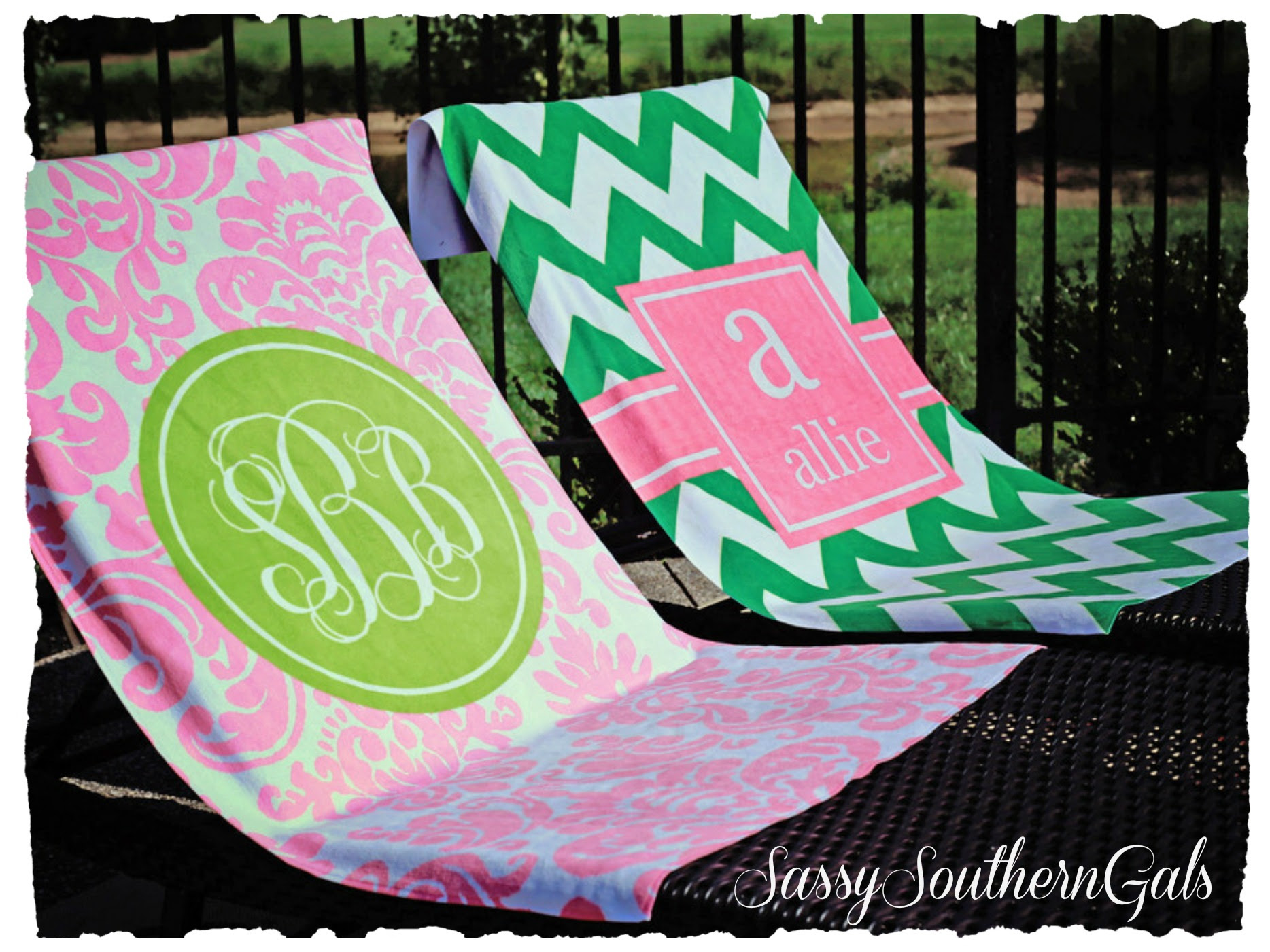 Beach Towel, Personalized / Monogrammed Beach Towel ...