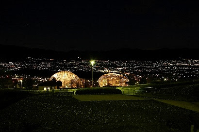 笛吹川フルーツ公園 山梨県山梨市の夜景 夜景を見に行かnight