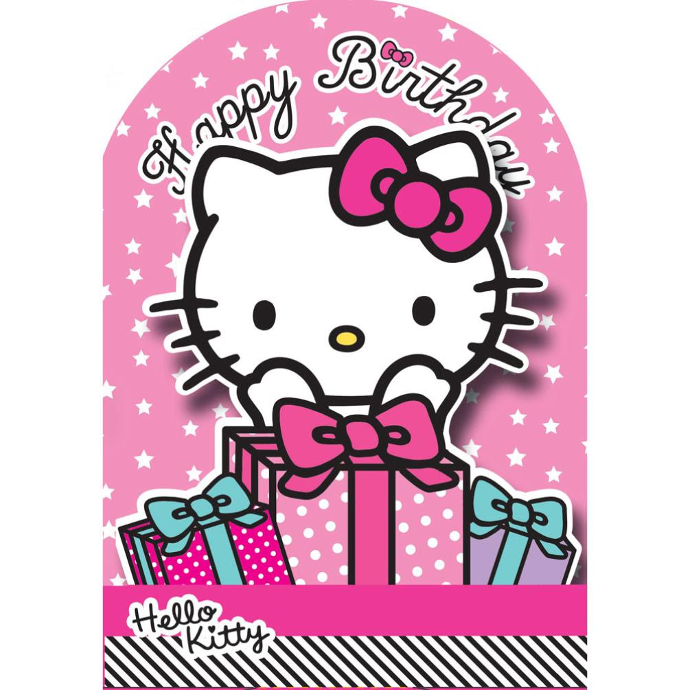 Happy Birthday 3D Stand Up Hello Kitty Birthday Card Happy Birthday 3D Stand Up Hello Kitty Birthday Card