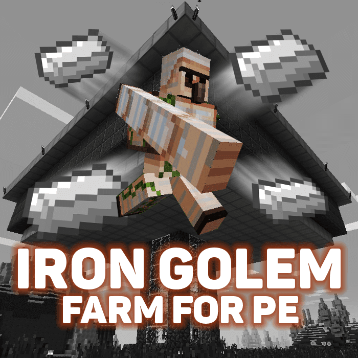 マインクラフト Peで鉄を無限に アイアンゴーレムトラップの作り方 画像で手順を一つ一つ解説 Minecraft マインクラフト攻略まとめ