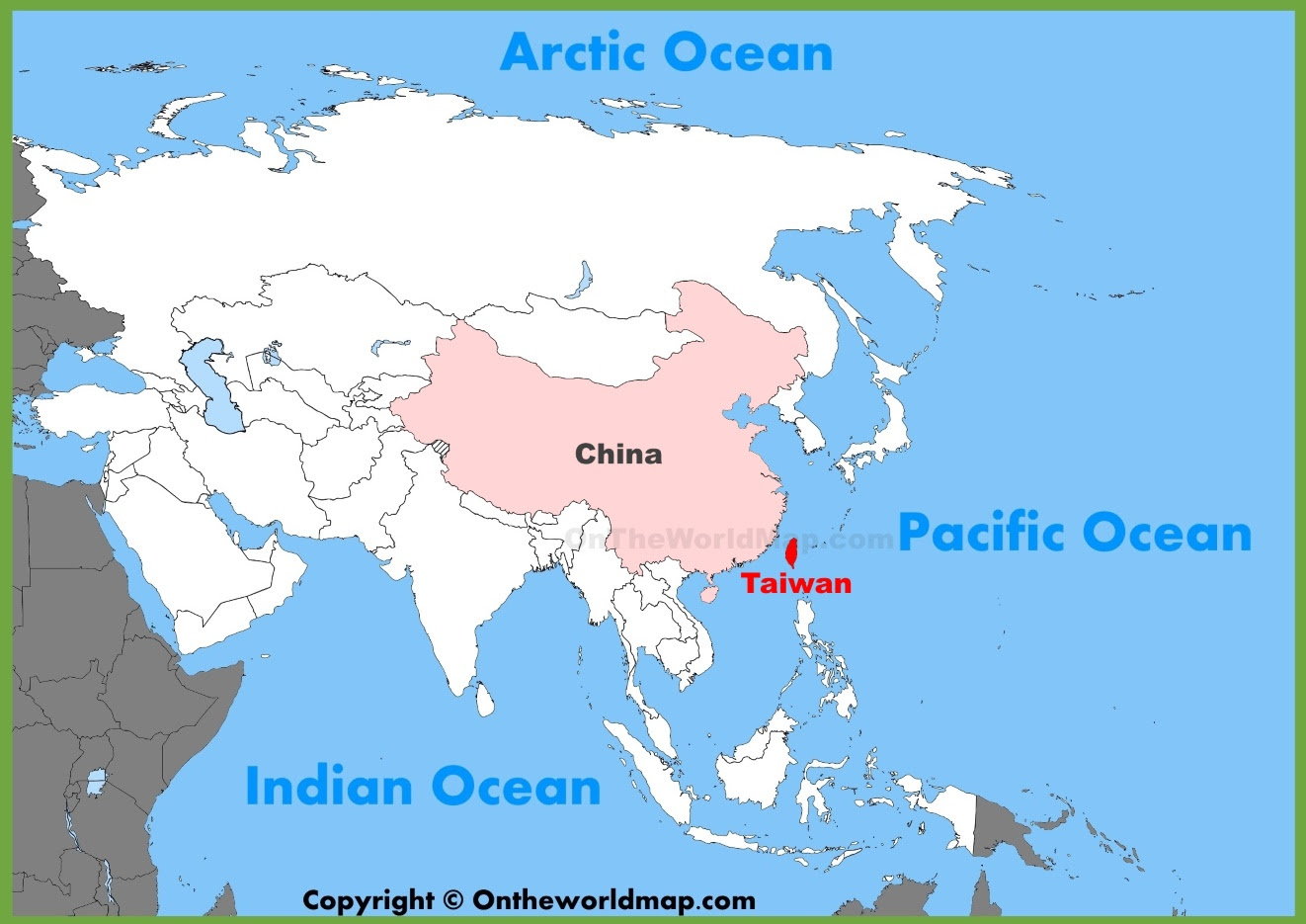 Where Is Taiwan On World Map Taiwan location on the Asia map