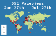 Locations of visitors to this page