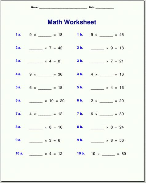 If you've got a 4th grader, these multiplication worksheets . 4th grade math worksheets best coloring pages for kids math