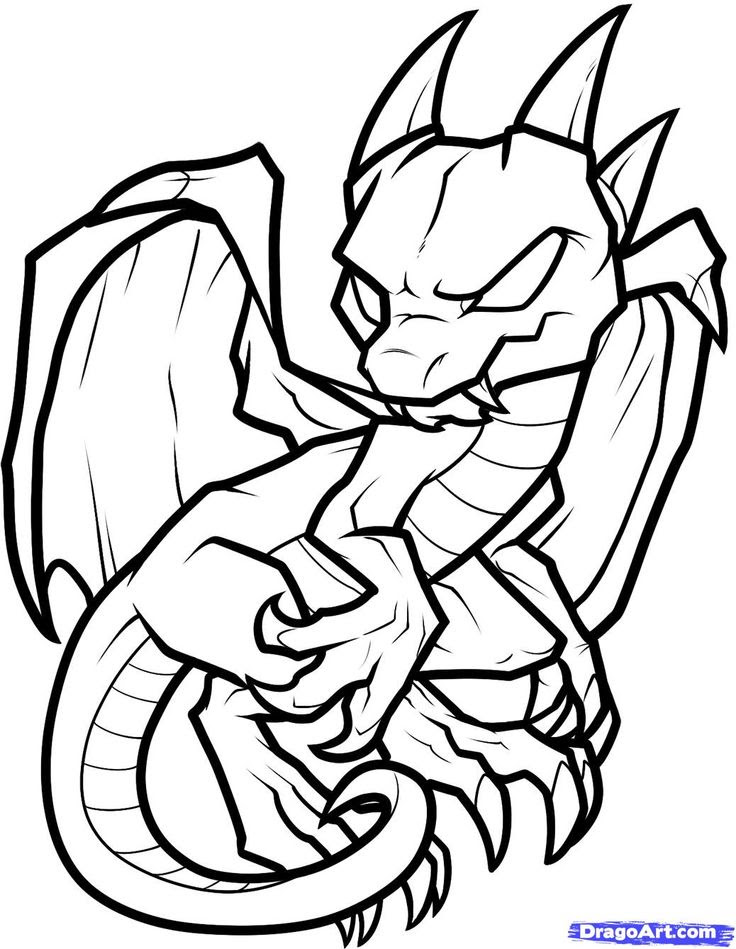 Download Cartoon dragon coloring pages download and print for free