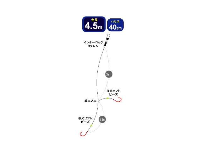 ｔ ４ ５ マダイ２本４ ５ｍ 株式会社オーナーばり 海釣り仕掛け 投げ釣り仕掛け 釣り針 淡水仕掛けなど 釣具全般商品を製造 販売