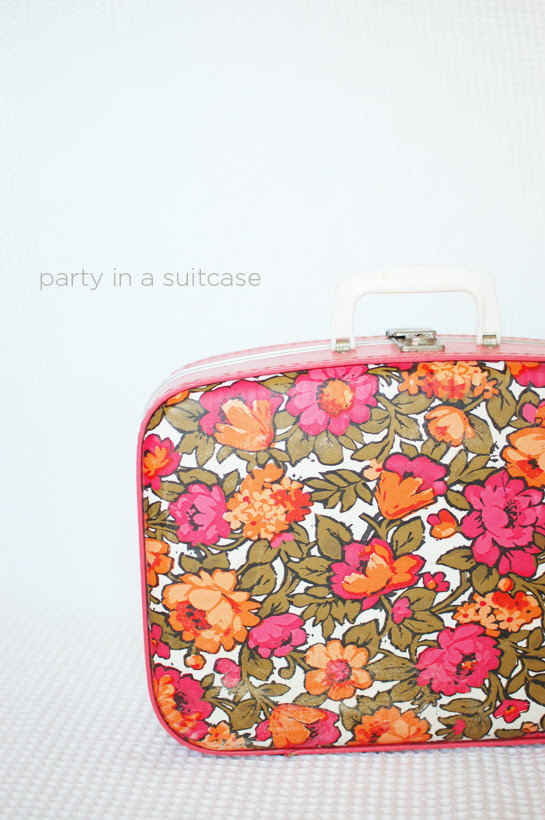 party in a suitcase