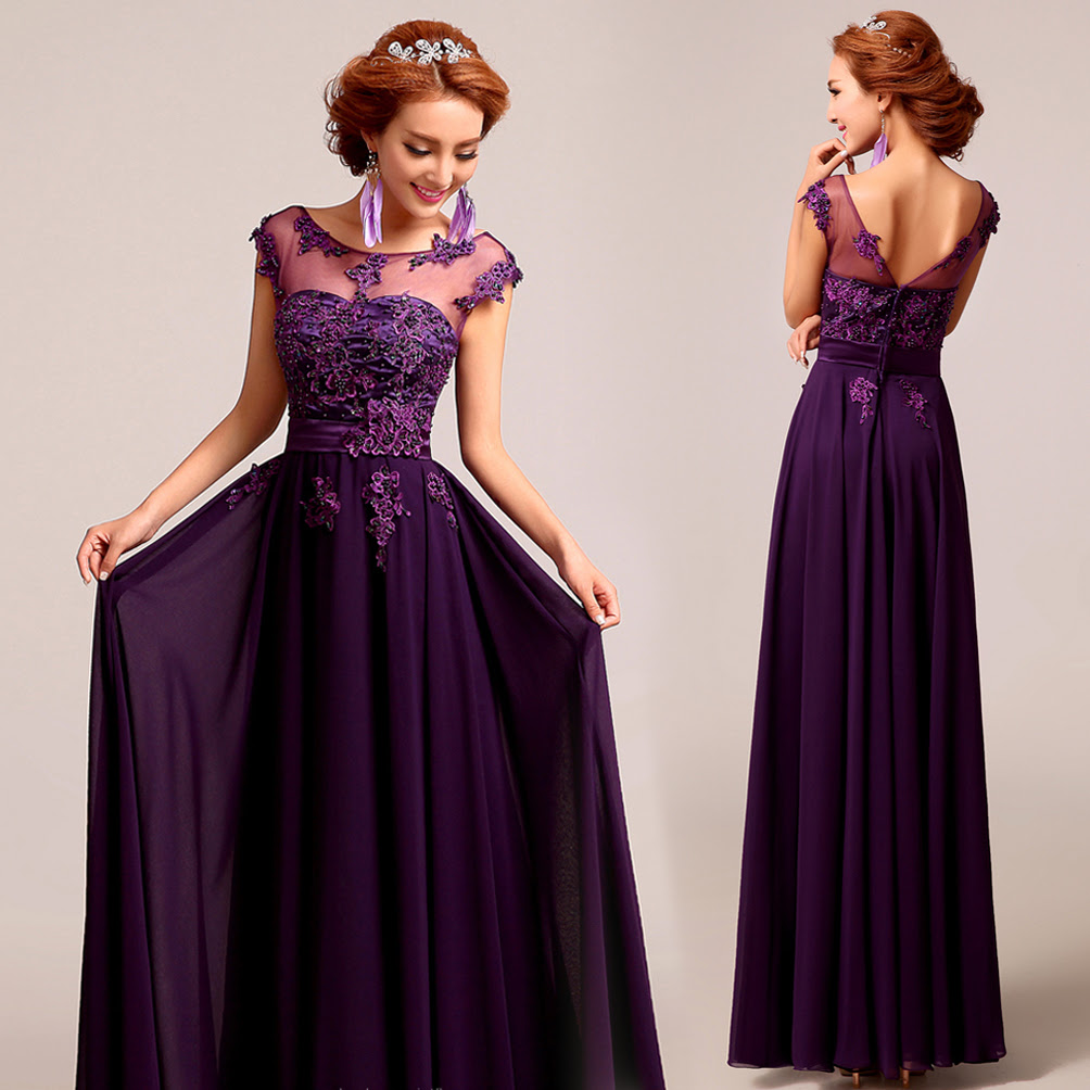 bridesmaid dresses purple lace UK Budget Bridesmaid UK