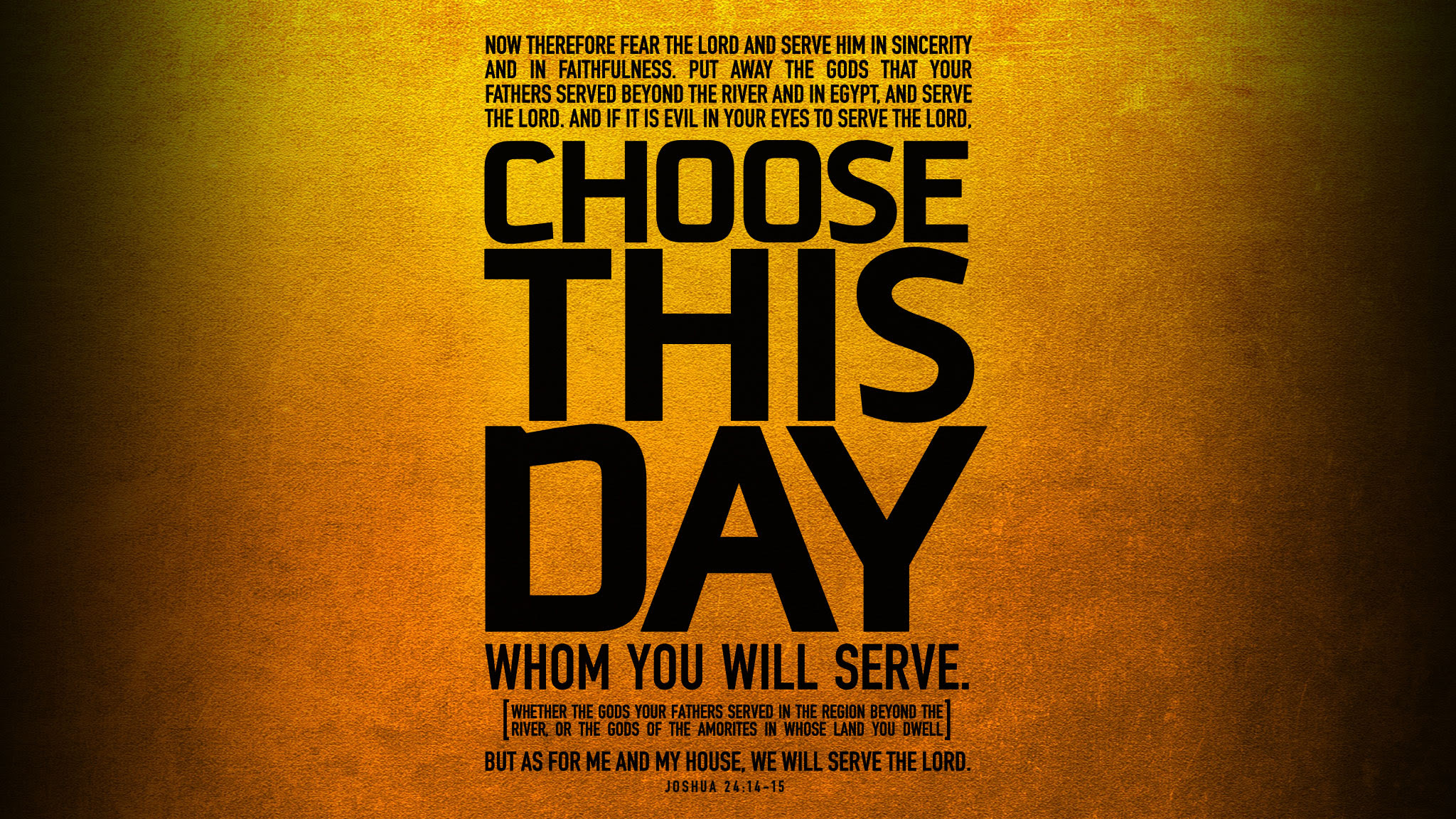 Choose This Day | Wallpaper #1 | Wawasee Bible