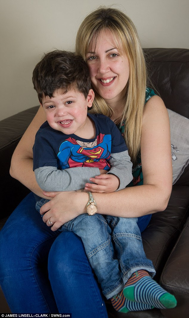 Oliver, pictured with mum Danielle, has spent two years in and out of hospital to have chemotherapy doses, under go scans and have surgery for Langerhans Cell Histiocytosis