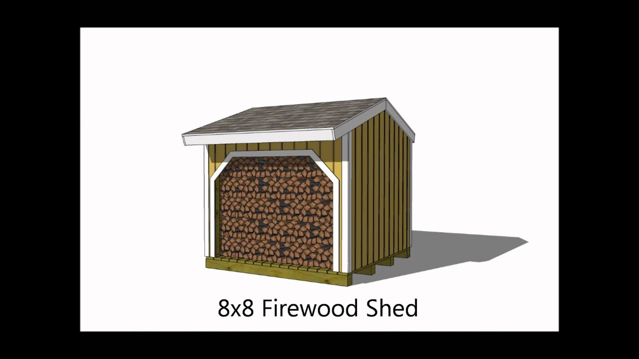 6 Firewood Storage Shed Plan Options.wmv - YouTube
