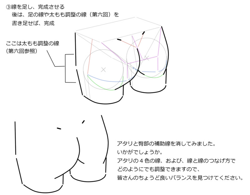 お絵かき講座 キャラ絵の描き方基礎 第十回応用概論 後姿 洞田創研究室
