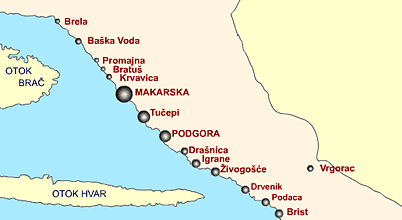 chorvatsko živogošče mapa Chorvatsko živogošče Mapa | adviseurmakelaar chorvatsko živogošče mapa