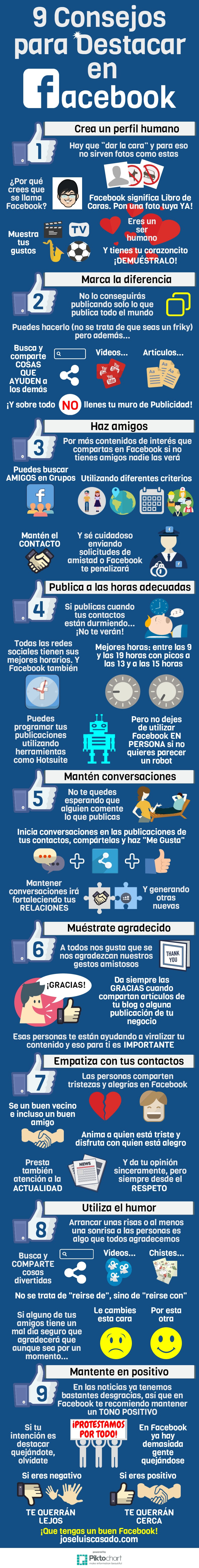 9 consejos para destacar en FaceBook