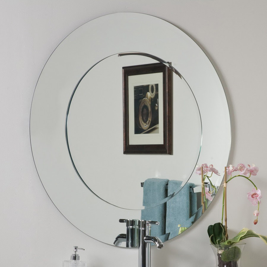 Shop Decor Wonderland 35-in H x 35-in W Oriana Round Frameless ...