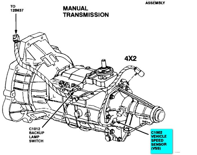 2003 Ford focus transmission diagram